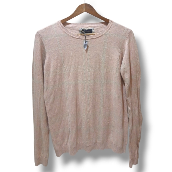 Barbour Sweaters - NWOT Barbour Women's Dress Tartan  Plaid Linen Blend Crewneck Sweater, Size 6